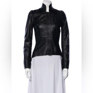 YA YA Vintage Black Leather coat/blazer. Size L but fits like M.